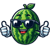 Cool Watermelon Sunglasses Summer Fruit
