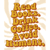 Introvertiert Leseratte Kaffee Bücher 