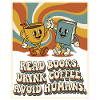 Introvertiert Leseratte Kaffee Bücher 