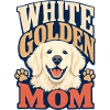 Amoureuse du chien Golden Retriever Blanc