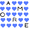 Blauherz Raster Muster