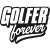 Golfer Forever Retro Lettering