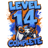 Level 14 Complete – Retro Gaming