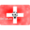 Schweiz Fußball Schweizer Fahne mit Fußball
