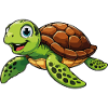 Fröhliche Schildkröte Abenteuer