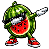 Dabbing Wassermelone