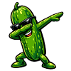 Dabbing Gurke