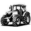 Traktor / Trecker / Schlepper (2-farbig)
