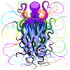 Oktopus Psychedelisches Tiefseewesen