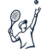 Tennis Silhouette Player