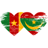 Kamerun_Mauretanien_Flagge_Herz_used