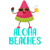 Aloha Beaches Cool Watermelon Vacation Summer