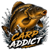 Carp Addict Spiegel Karpfenfischerei-Design