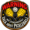 Warnung Pickleball Badge