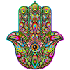 Hamsa Hand Psychedelic Art Psychédélique