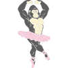 Gorilla im Pinktutu – Ballettkraft