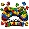 Autism Gamer Videospiel-Controller