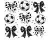 Coquette Football: Bows and Balloons Patterns