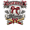 Baseball-Mama: Retro Mama Baseball-Geschenk