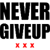 Never Give Up Black/Red