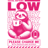 Low Battery Sloth Funny Design