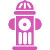 Magenta Hydrant Pop Art Symbol