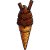 Schokoladen-Eis Cone Muster