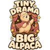 Tiny Drama Big Alpaca Alpaka