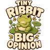 Tiny Ribbit Big Opinion Frosch