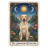 Labrador Retriever im Mondnacht-Garten