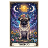 Sun Moon Pug Tarot Illustration