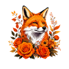 Fox in autumn rush