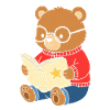 Bärchen liest Sternenbuch