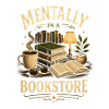 Library Bookworm Fiction Fan Design