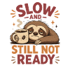 Chemise Sloth Coffee Lent, Pas Prête
