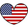 American Flag Heart