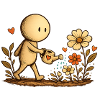 Der kleine Gedanke | Blumenliebe
