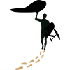 Wingfoiler with footsteps