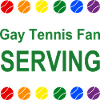 Gay Tennis Fans Serving