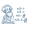 Maxwell and equations in blue