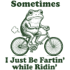 Frosch Radfahrer Spruch Shirt