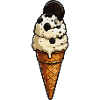 Eis Eiscreme im Waffelhorn