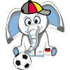 Elefant mit Fußball 