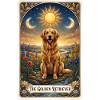 Carte de tarot Golden Retriever