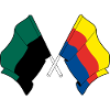 Texel et Hollande-Septentrionale Drapeaux croisés