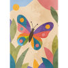 Bunter Schmetterling im Naturgarten