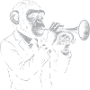 Jazz Animal Monkey Trompete