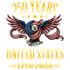 250 Years USA Eagle Flag
