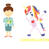 Kindergarten Teacher Dabbing Einhorn