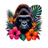 Gorilla Tropical Bloom